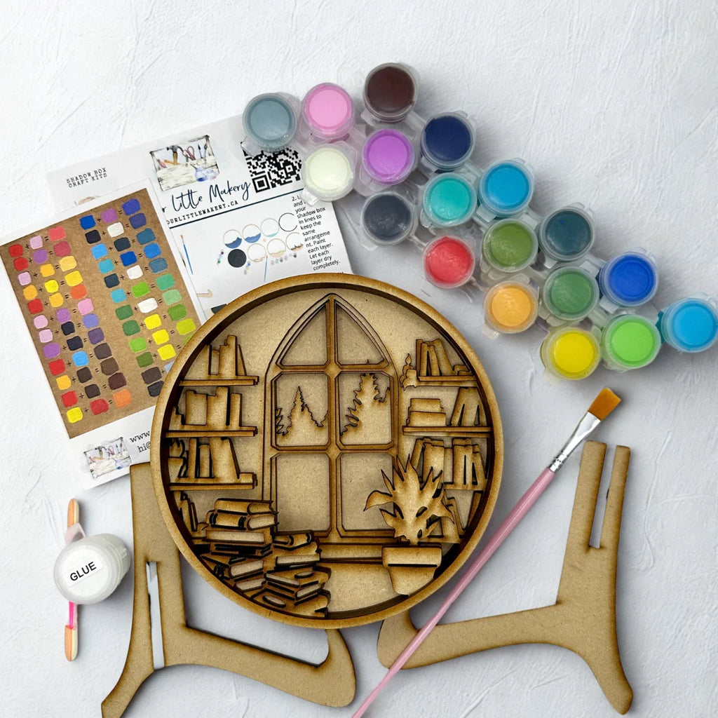 Paint by Layers Craft Kit - My Little Book Nook Shadow Box Kit