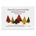 Paint by Layers Craft Kit - Enchanted Forest (Triangle Trees)