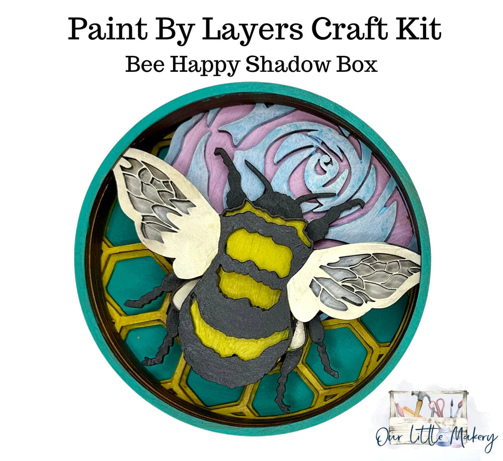 Paint by Layers Craft Kit - Bee Happy