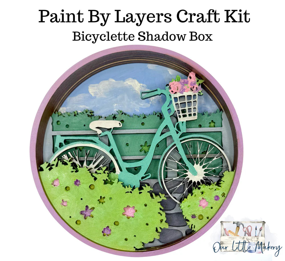 Paint by Layers Craft Kit - Bicyclette