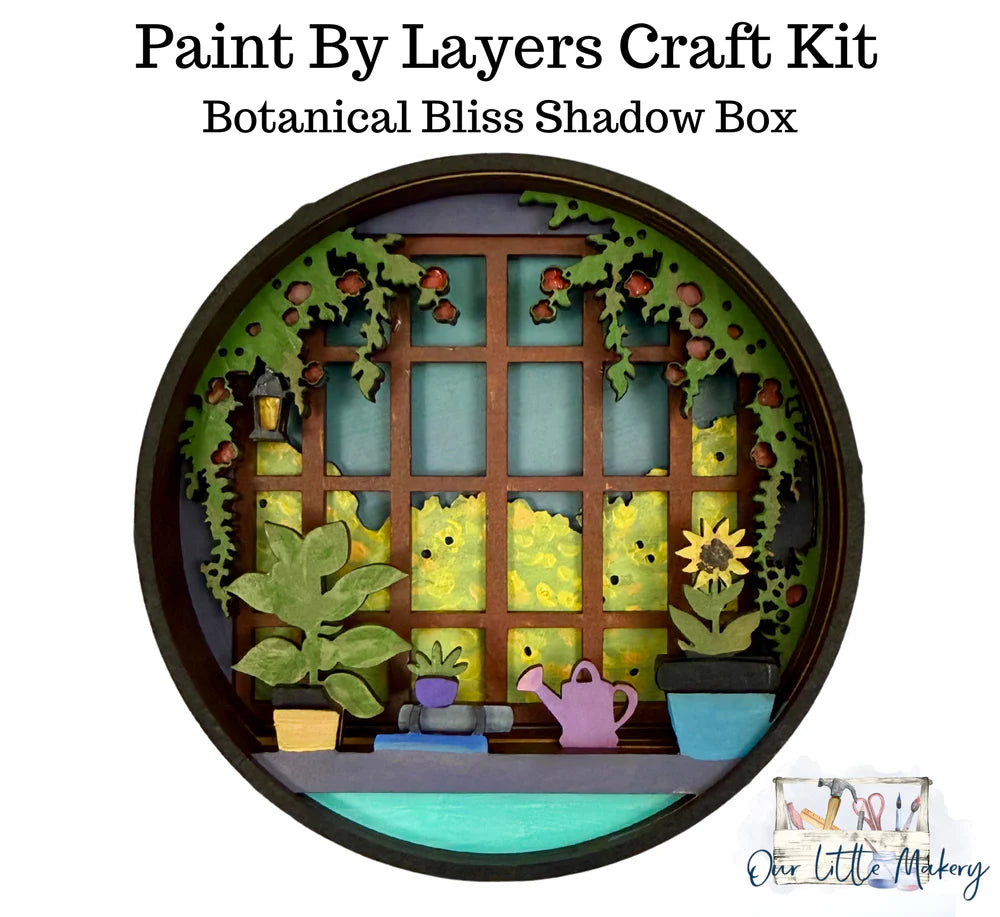 Paint by Layers Craft Kit - Botanical Bliss