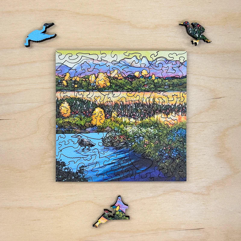 StumpCraft Mini Puzzle "The Marsh, the meadow, the mountain"