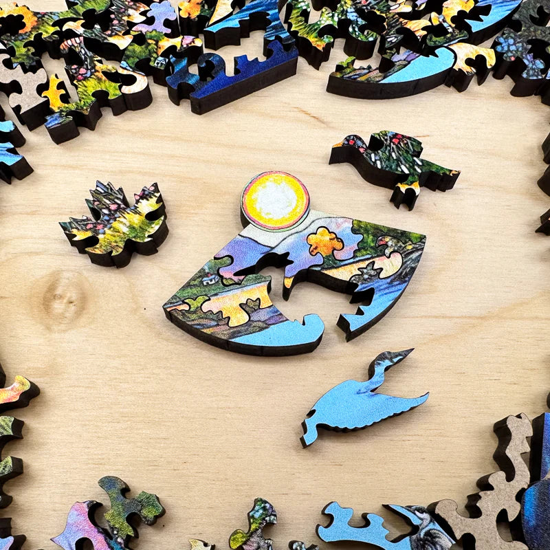 StumpCraft Mini Puzzle "The Marsh, the meadow, the mountain"