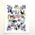 Cats and Plants by Sarah Duggan - 8x10 Print