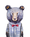 Dapper Bear by Gloria Ho - 5x7 Print