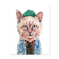 Jean Jacket Cat by Gloria Ho - 5x7 Print