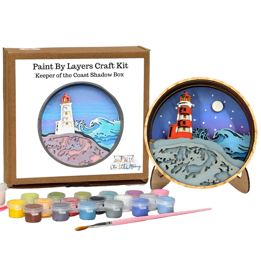 Paint by Layers Craft Kit - Keeper of the Coast