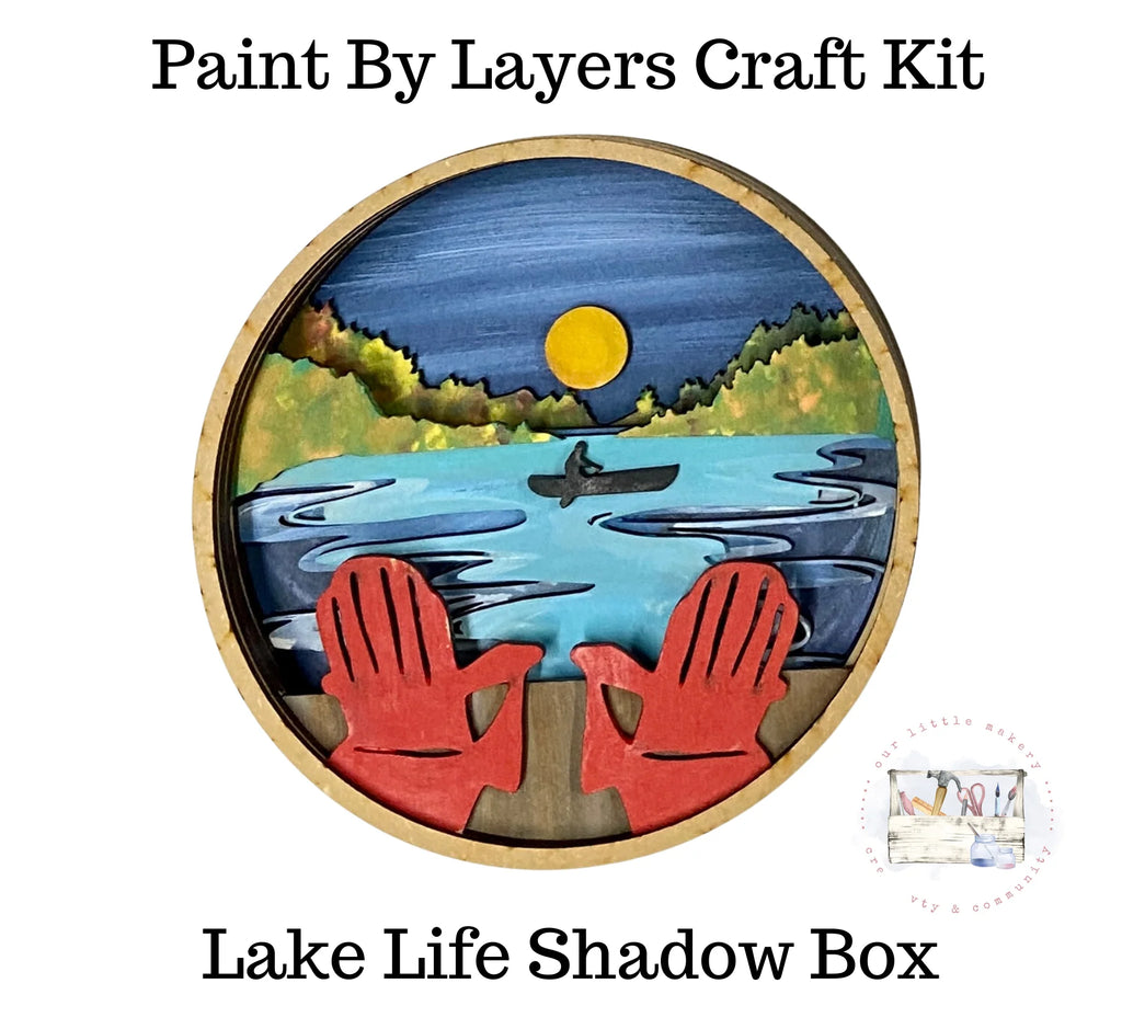 Paint by Layers Craft Kit - Lake Life