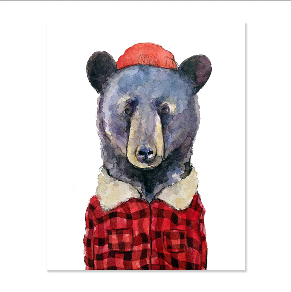 Lumberjack Bear by Gloria Ho - 5x7 Print