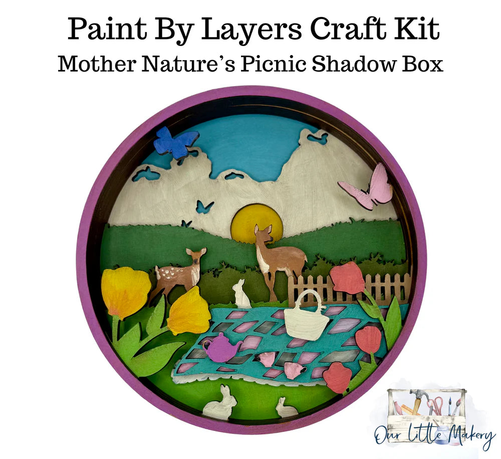 Paint by Layers Craft Kit - Mother Natures Picnic