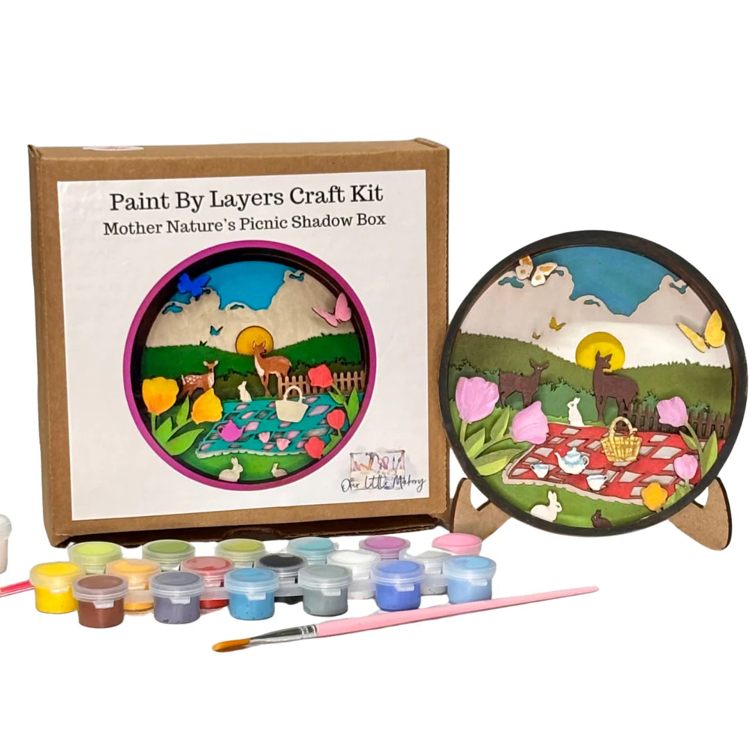 Paint by Layers Craft Kit - Mother Natures Picnic