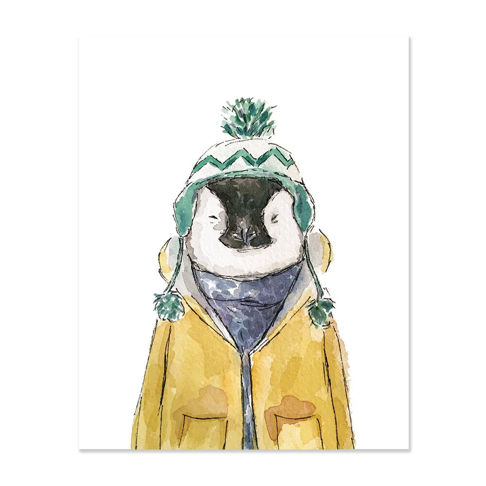 Penguin by Gloria Ho - 5x7 Print