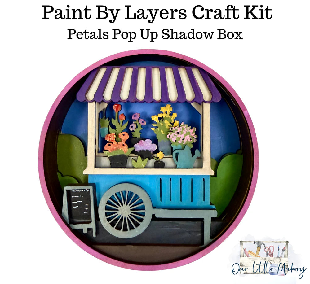 Paint by Layers Craft Kit - Petals Pop Up
