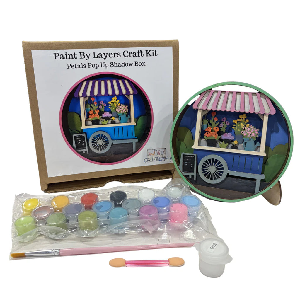 Paint by Layers Craft Kit - Petals Pop Up