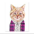 Polka Dot Cat by Gloria Ho - 5x7 Print