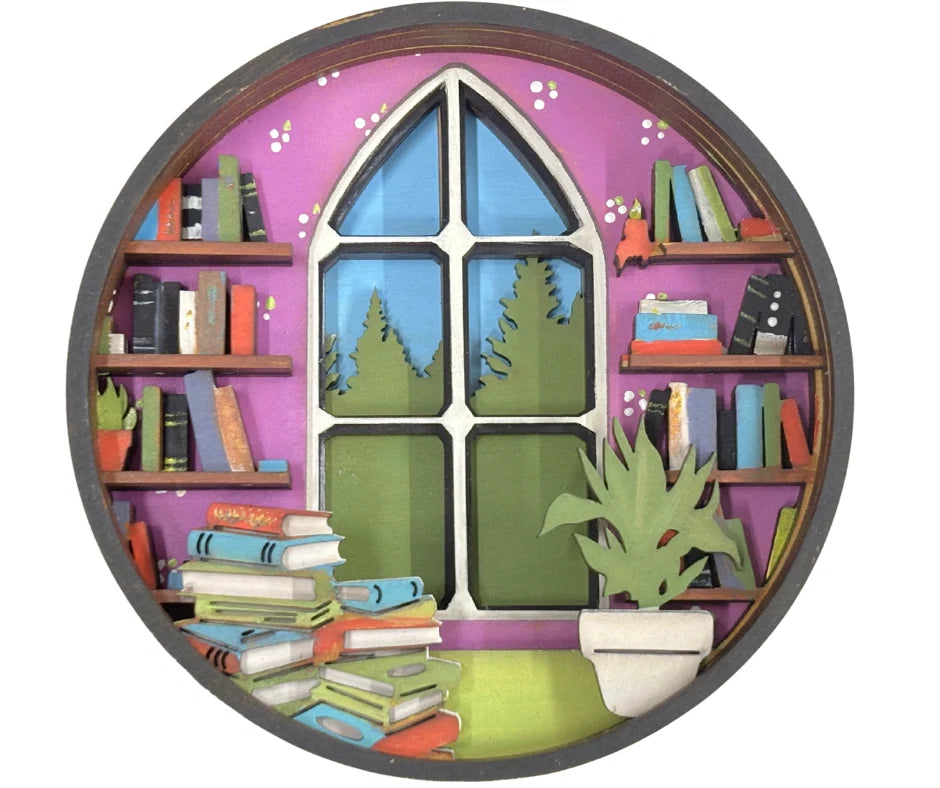 Paint by Layers Craft Kit - My Little Book Nook Shadow Box Kit