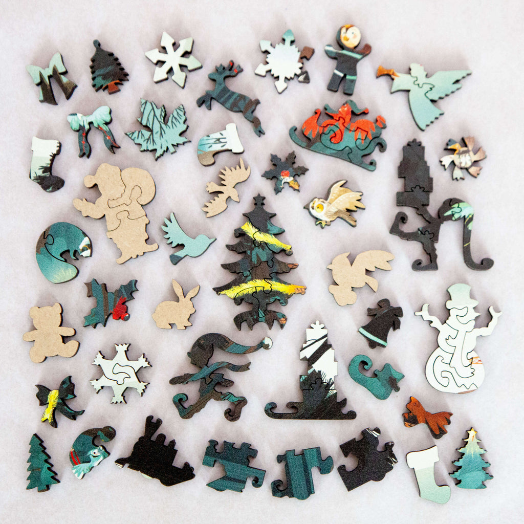 StumpCraft Small Puzzle "Happy Holidays"