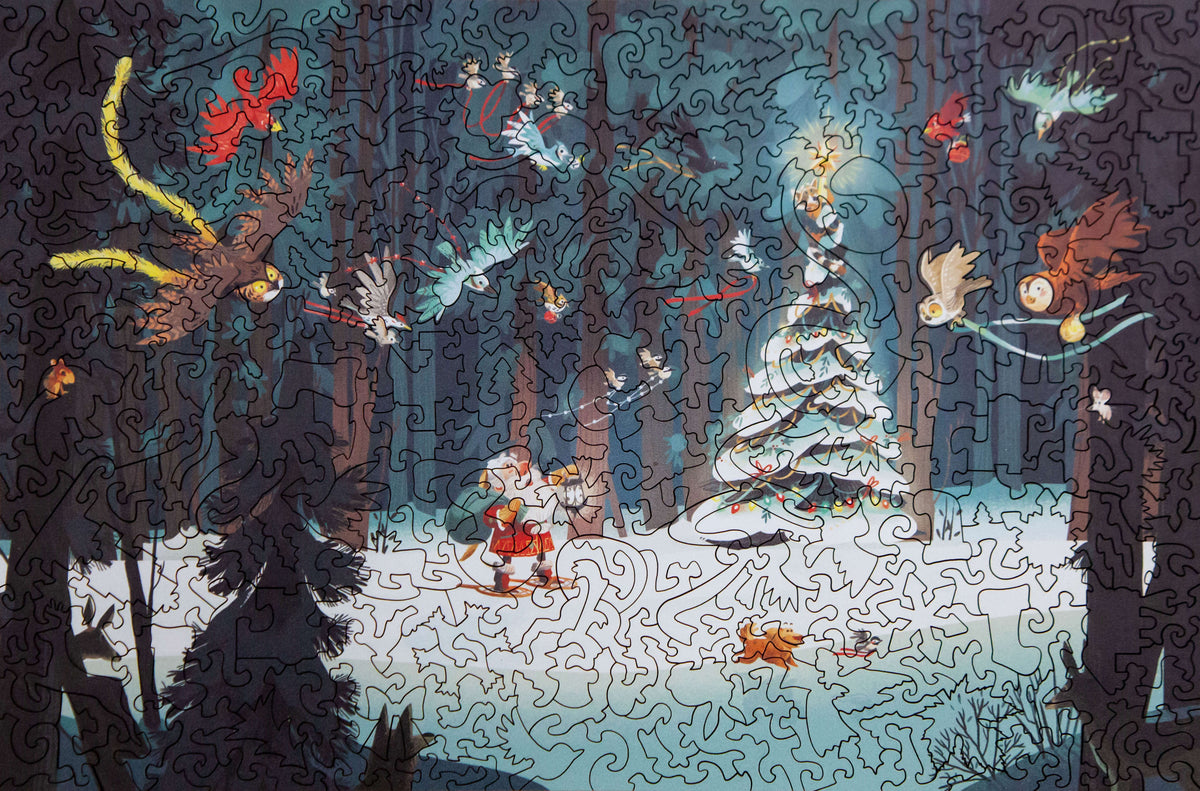 StumpCraft Small Puzzle "Happy Holidays"