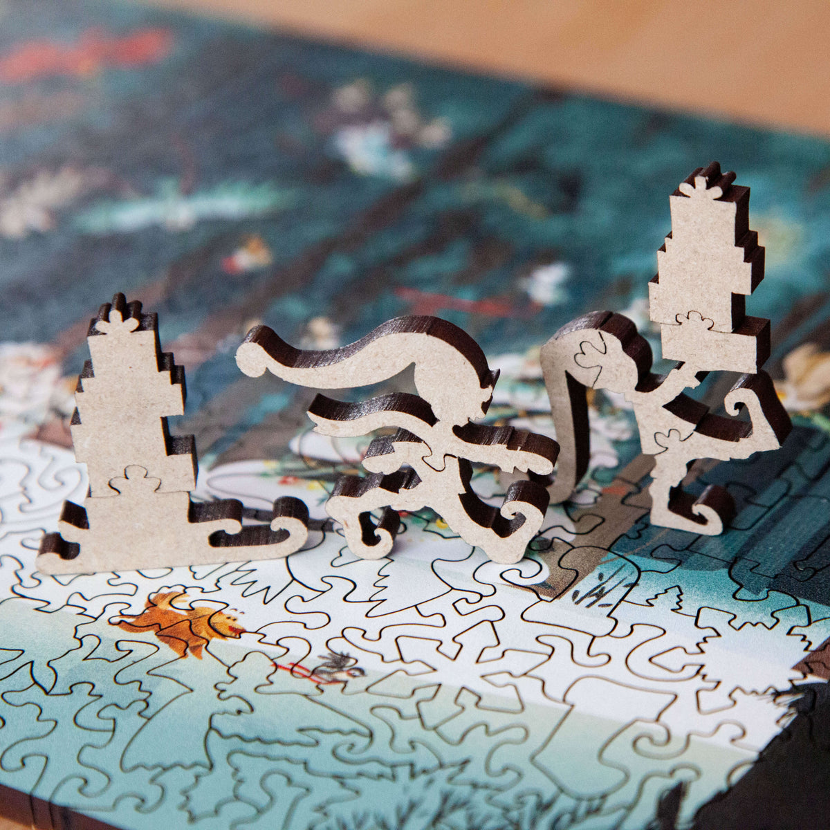 StumpCraft Small Puzzle "Happy Holidays"