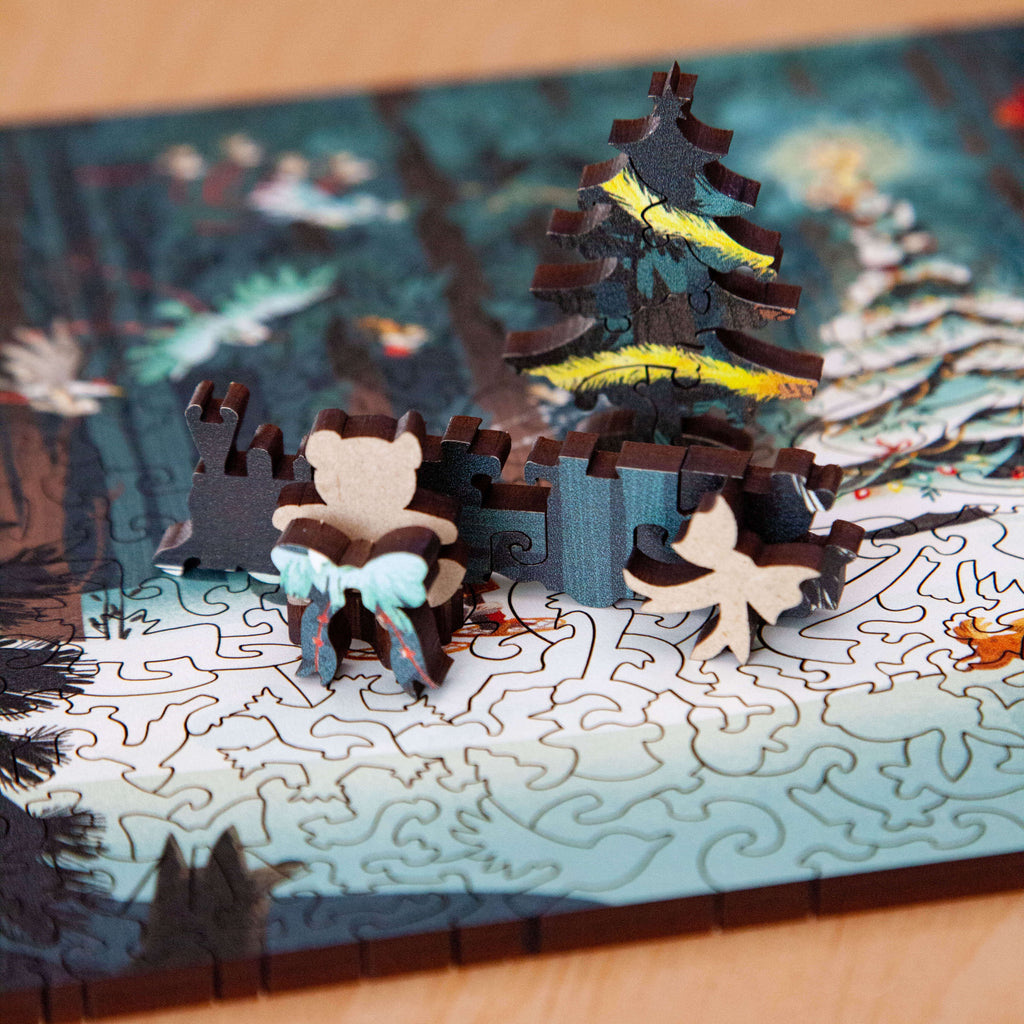 StumpCraft Small Puzzle "Happy Holidays"
