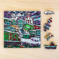 StumpCraft Mini Puzzle "Parsons Harbor: First Snow"