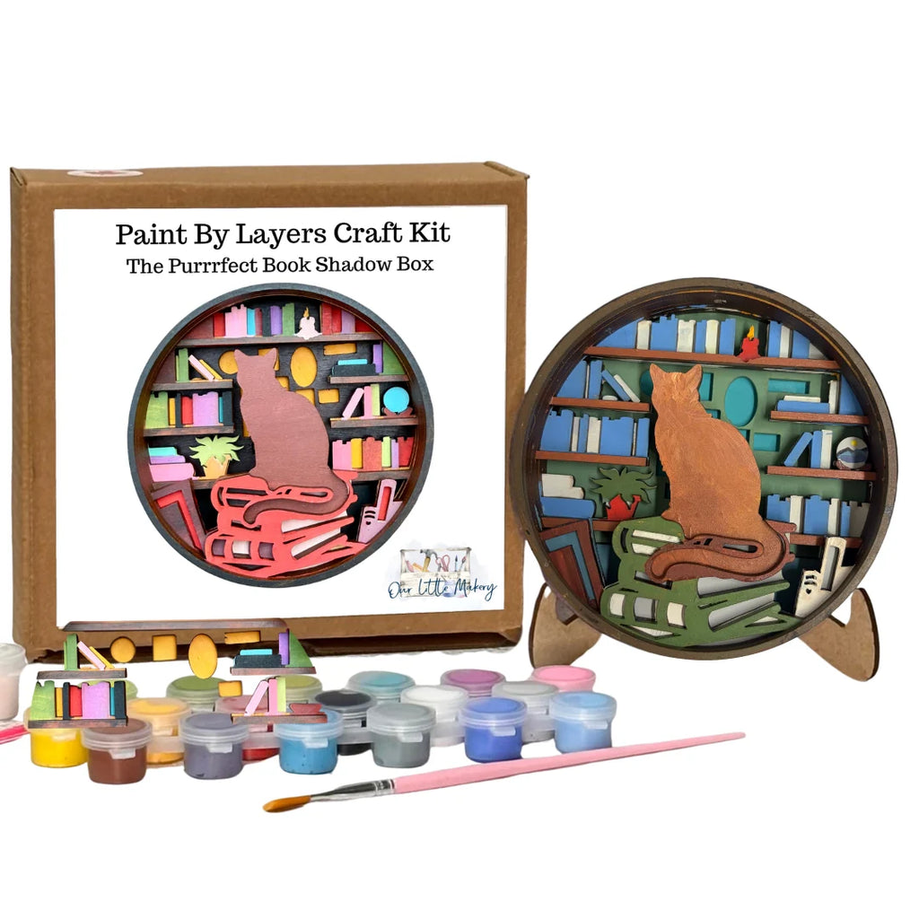 Paint by Layers Craft Kit - The Purrrfect Book