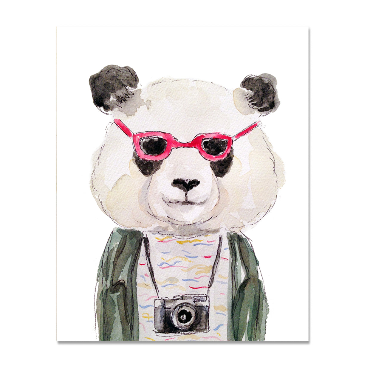 Tourist Panda by Gloria Ho - 5x7 Print