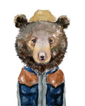 Vest Bear by Gloria Ho - 5x7 Print