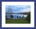 Framed print with mat & glazing