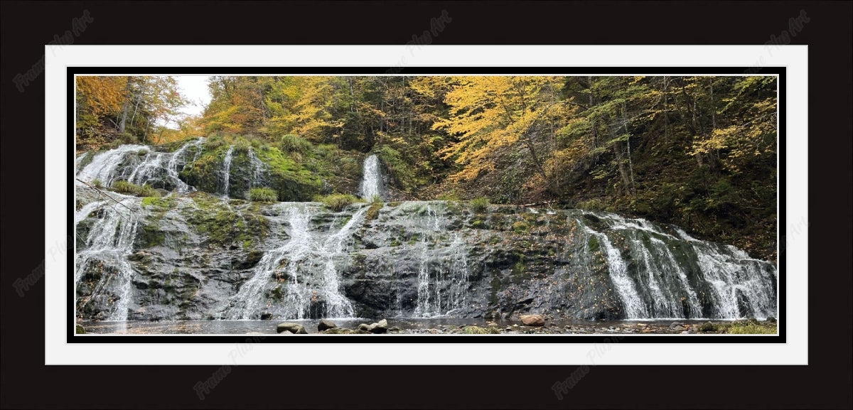 Framed print with mat & glazing