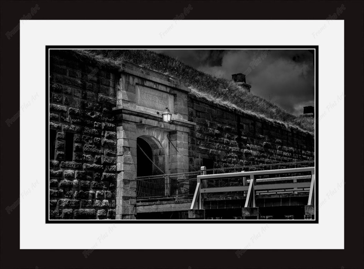 Framed print with mat & glazing
