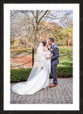 Framed print with mat & glazing