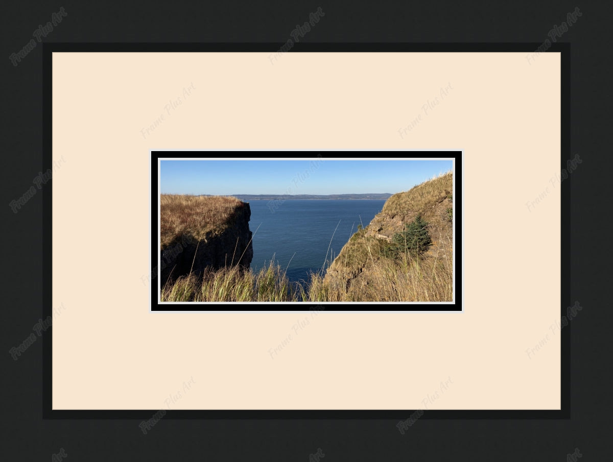 Framed print with mat & glazing