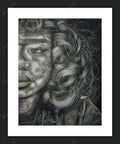 Framed print with mat & glazing