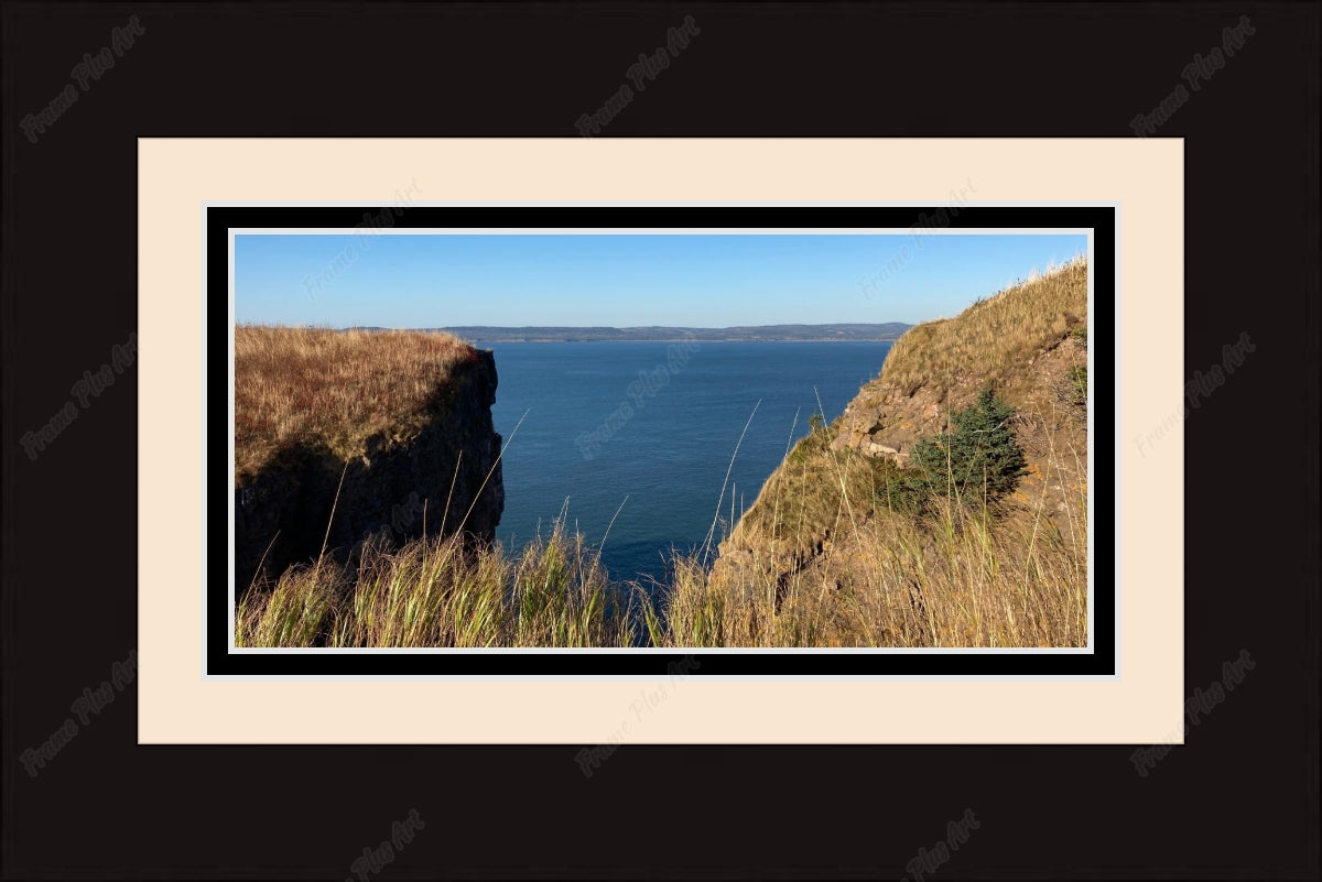 Framed print with mat & glazing