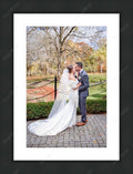 Framed print with mat & glazing