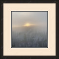 Framed print with mat & glazing