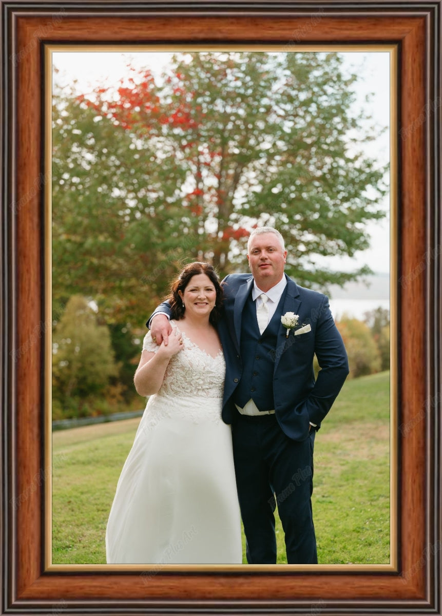 Framed print without mat & glazing