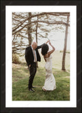 Framed print with mat & glazing