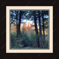 Framed print with mat & glazing