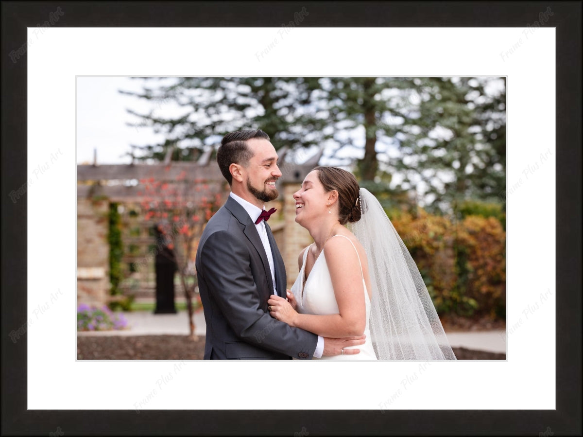 Framed print with mat & glazing