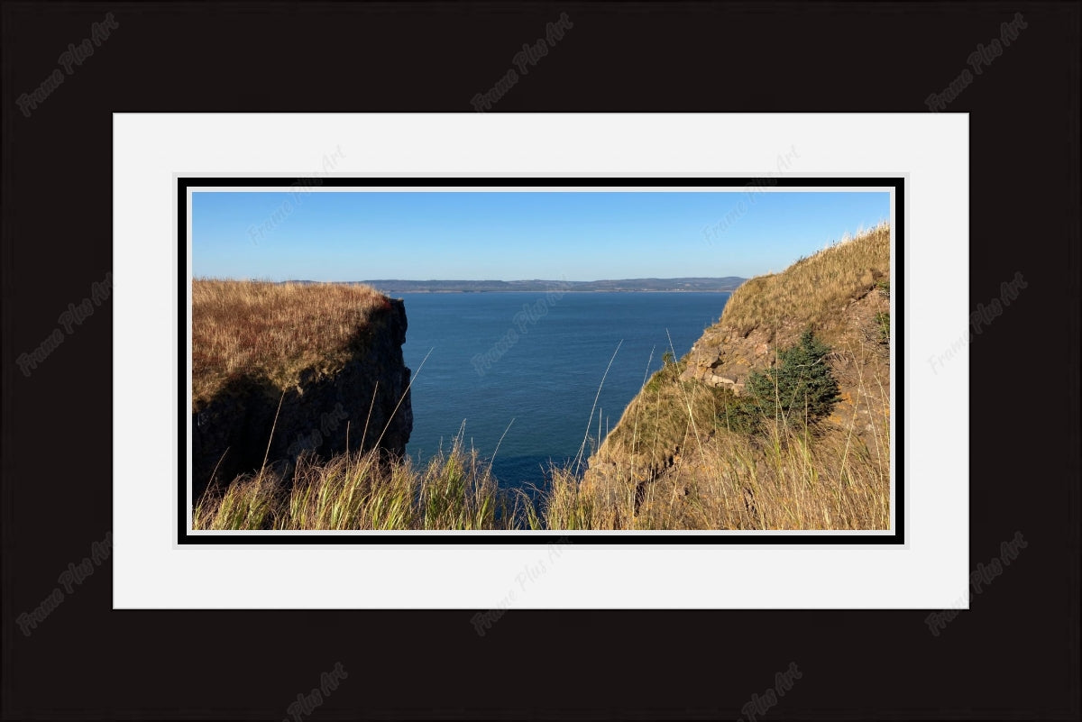 Framed print with mat & glazing