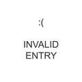 Empty frame for paper item