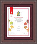 Framed print with mat & glazing