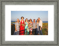 Framed print with mat & glazing