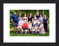 Framed print with mat & glazing