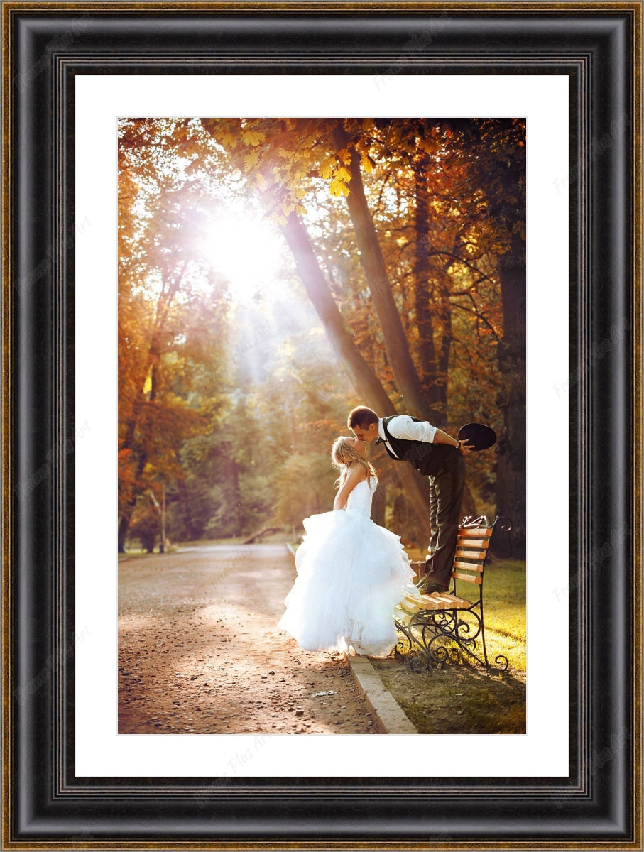 Frame with mat & glazing