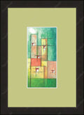 Framed print with mat & glazing