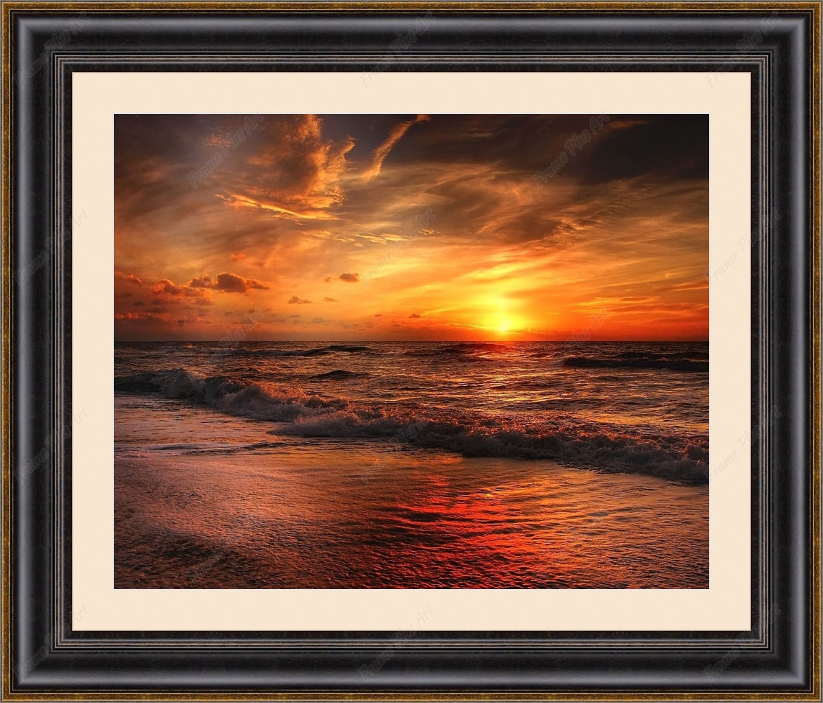 Frame with mat & glazing