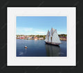 Framed print with mat & glazing